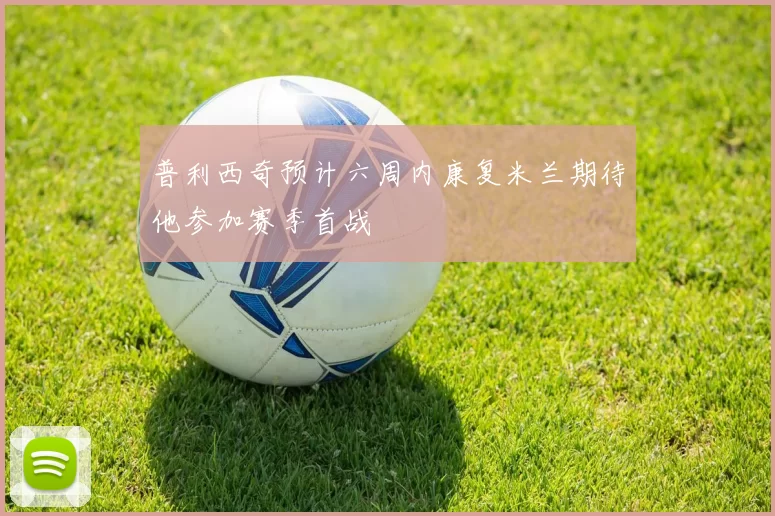 普利西奇预计六周内康复米兰期待他参加赛季首战